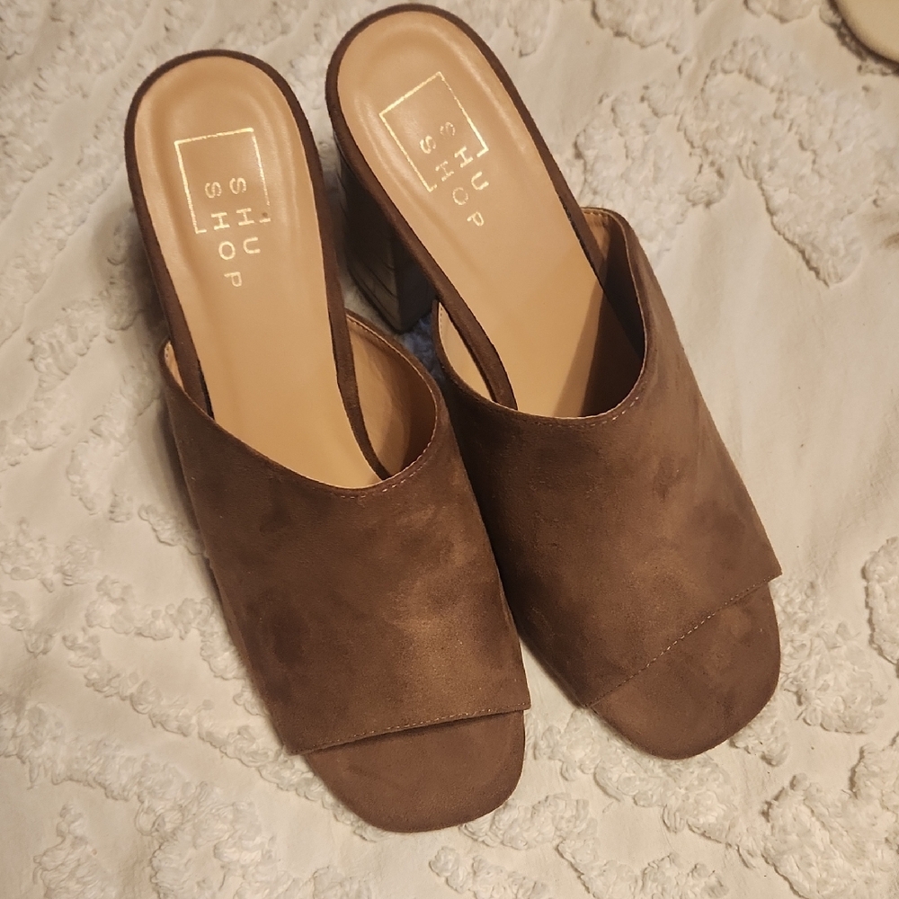 ShuShop Chocolate Brown Women's Mules